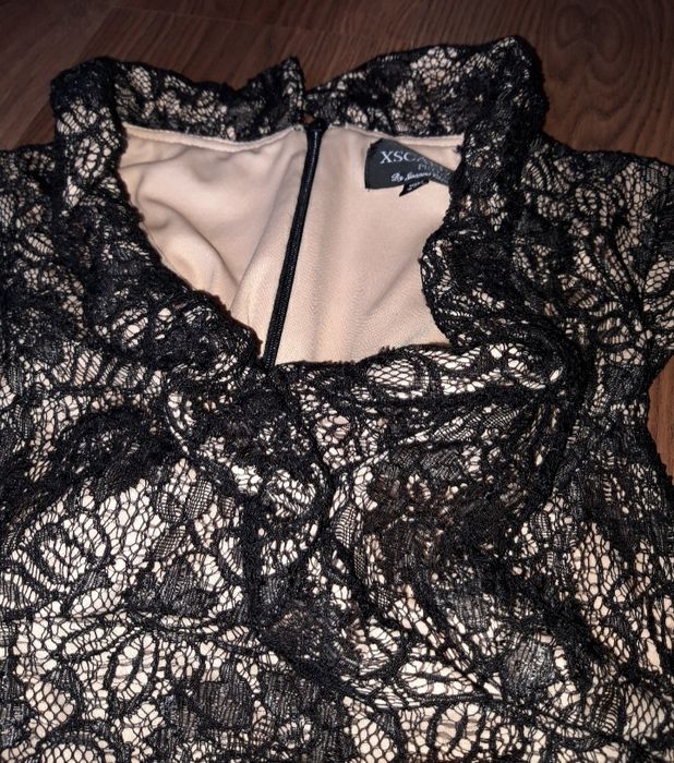 Елегантна официална дамска парти рокля с дантела размер  Xs S С