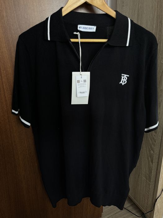 Tricou negru Burberry