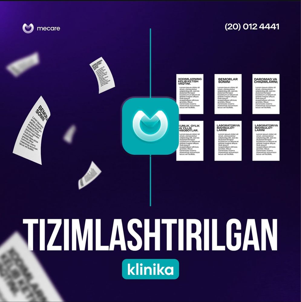 MeCare – хусусий клиникалар учун замонавий CRM тизими!