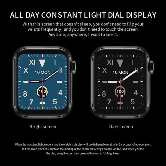 Смарт часовник 1,44-инчов екран с пълно докосване  Bluetooth разговор.