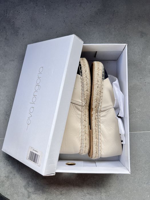 Vand espadrile EVA LONGORIA de piele, Marimea 36