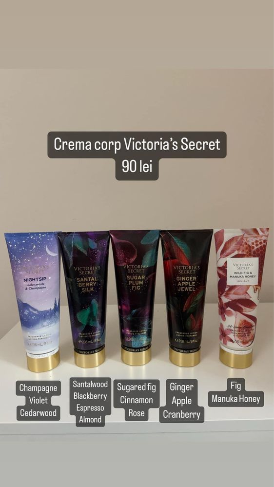 Creme si sprayuri de corp Victoria’s Secret