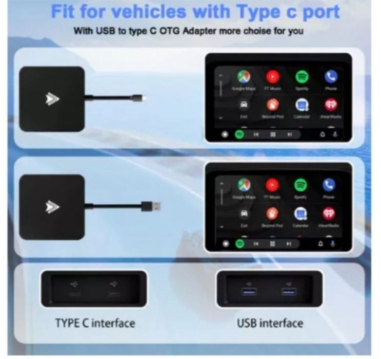 Android Auto Car AI Box,Bluetooth 5.0,Wi Fi