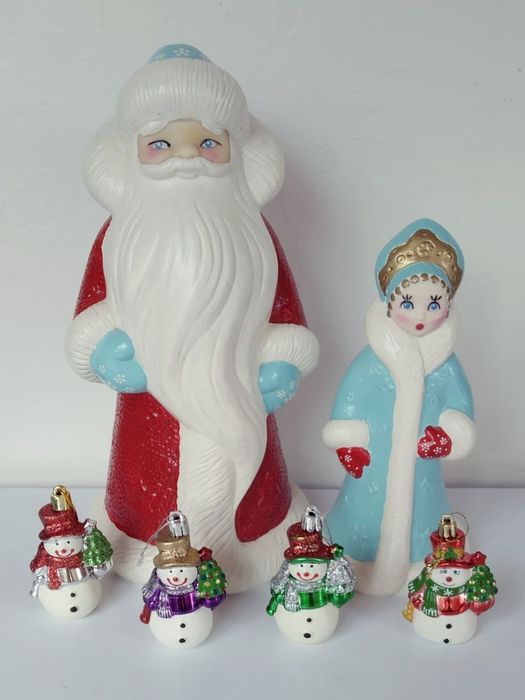 Комплект Мороз и Снегурочка в отличном состоянии.