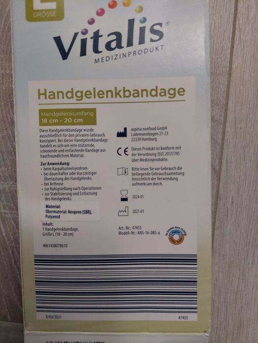 Bandaj pentru încheietura mâini