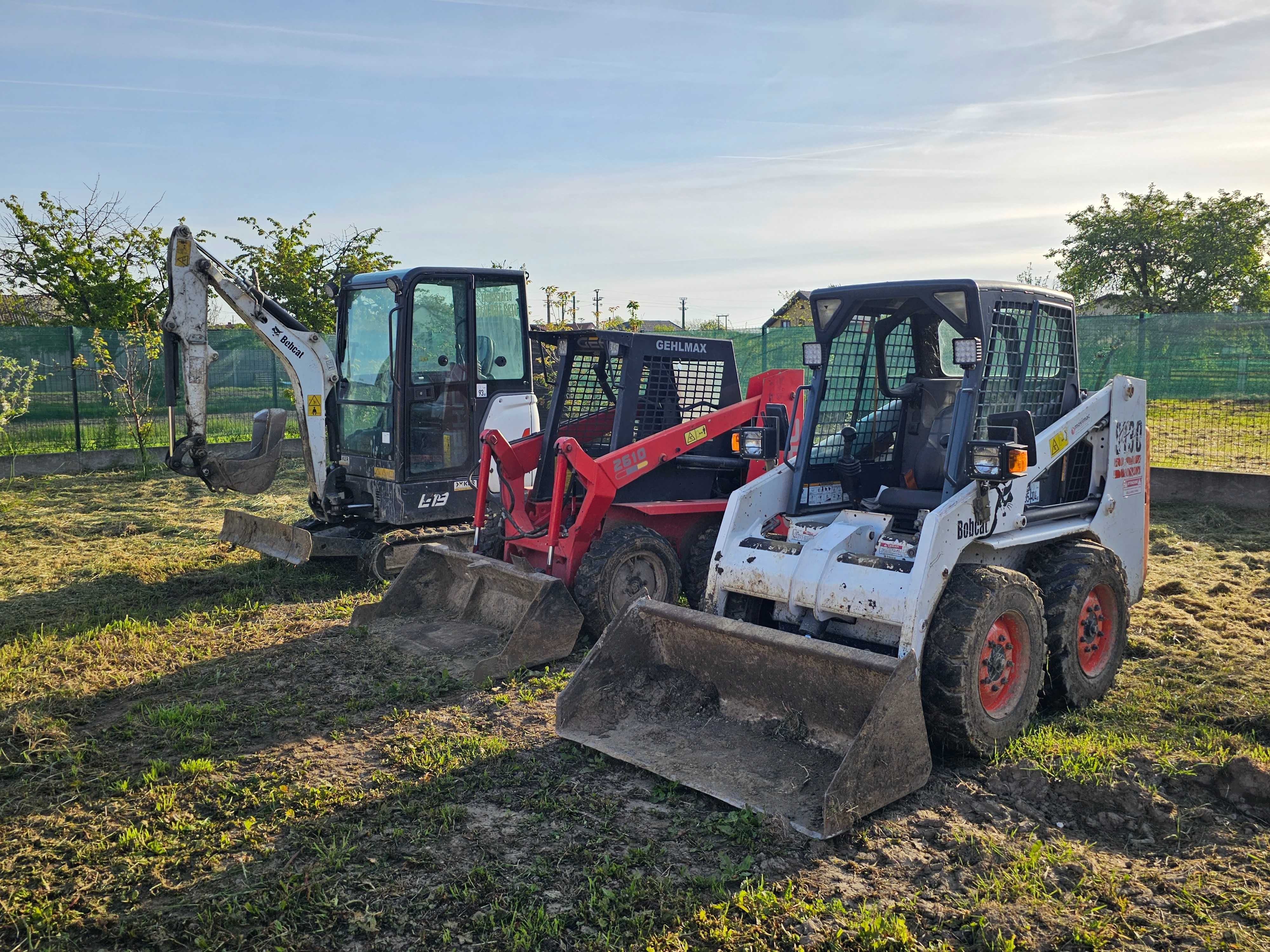 Lucrari si Servicii complete cu Bobcat Miniincarcator si Miniexcavator