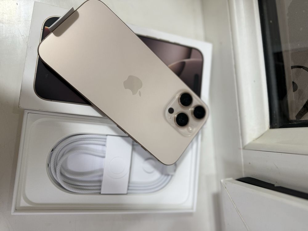 Apple 16 pro Max 256 Desert Новый 1 Sim