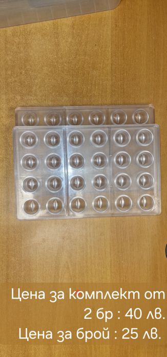 Поликарбонатни форми за бонбони