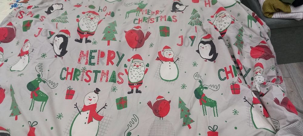 Коледен чаршаф с ластик за матрак 120/200