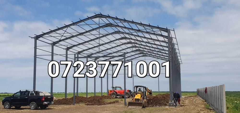 Vand hala metalica 8x11x4 cu panouri sandwich