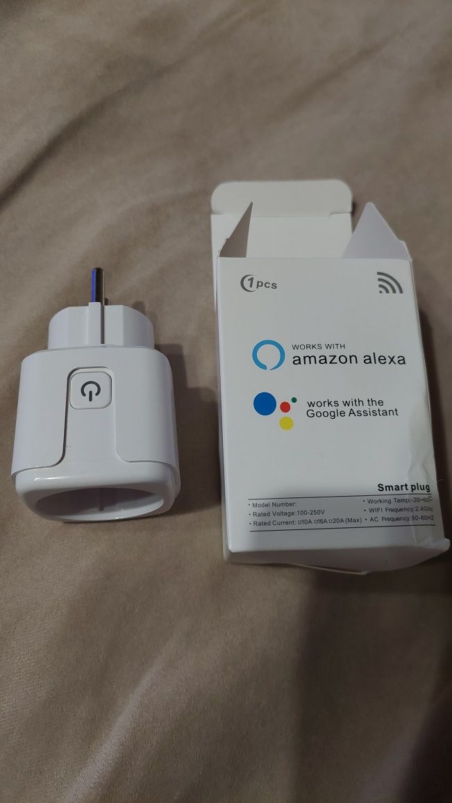 Смарт WiFi контакт 16A щепсел
