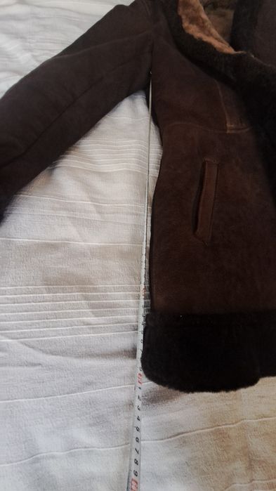 Дамско кожухче от агнешка кожа