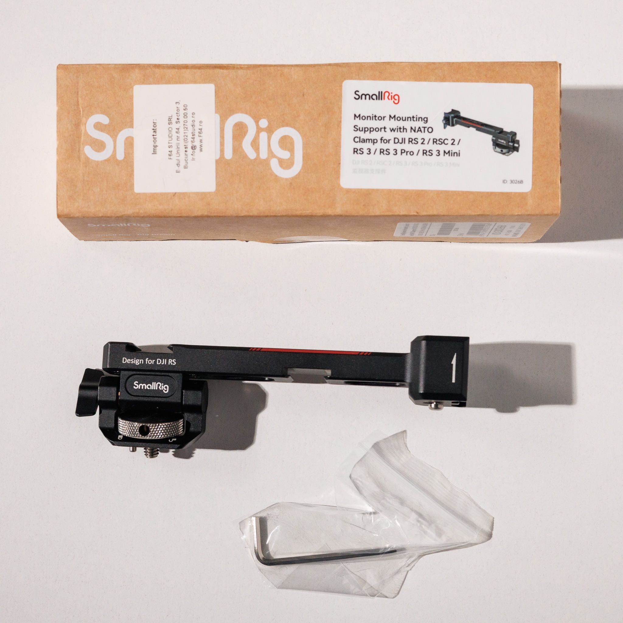 SmallRig 3026B Montura Monitor pt DJI RS2/RSC2/RS4/RS4 Pro