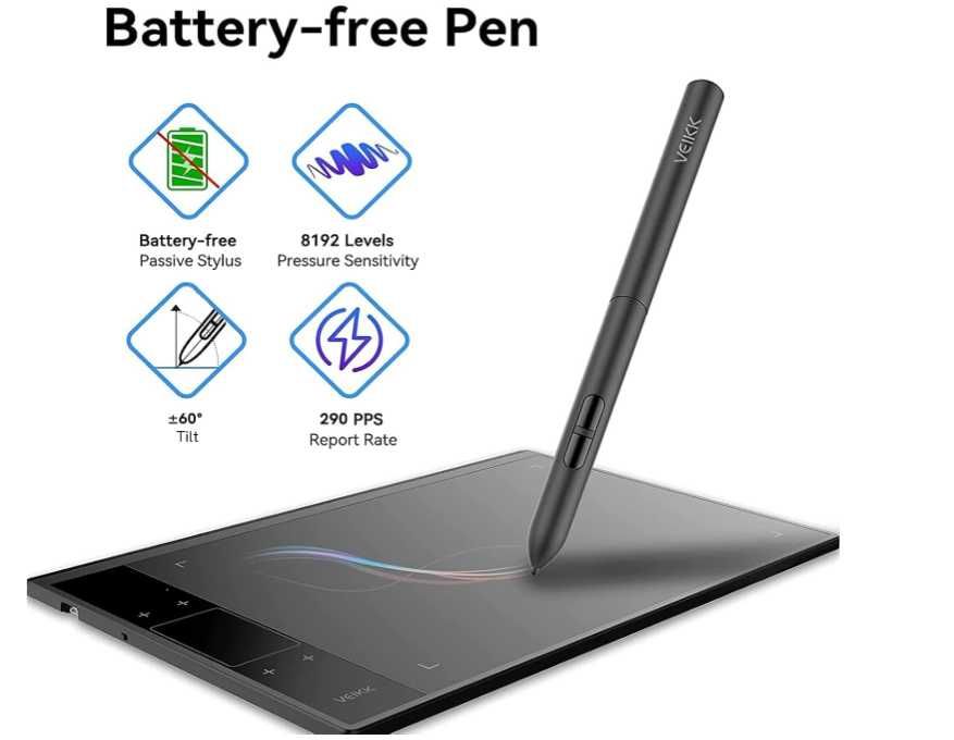 Tableta grafica digitala VEIKK A30 V2 "10 x "6