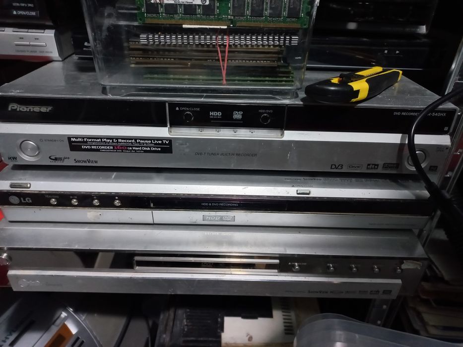 Bluray player dvd player dvd recorder vhs panasonic sony yamaha jvc