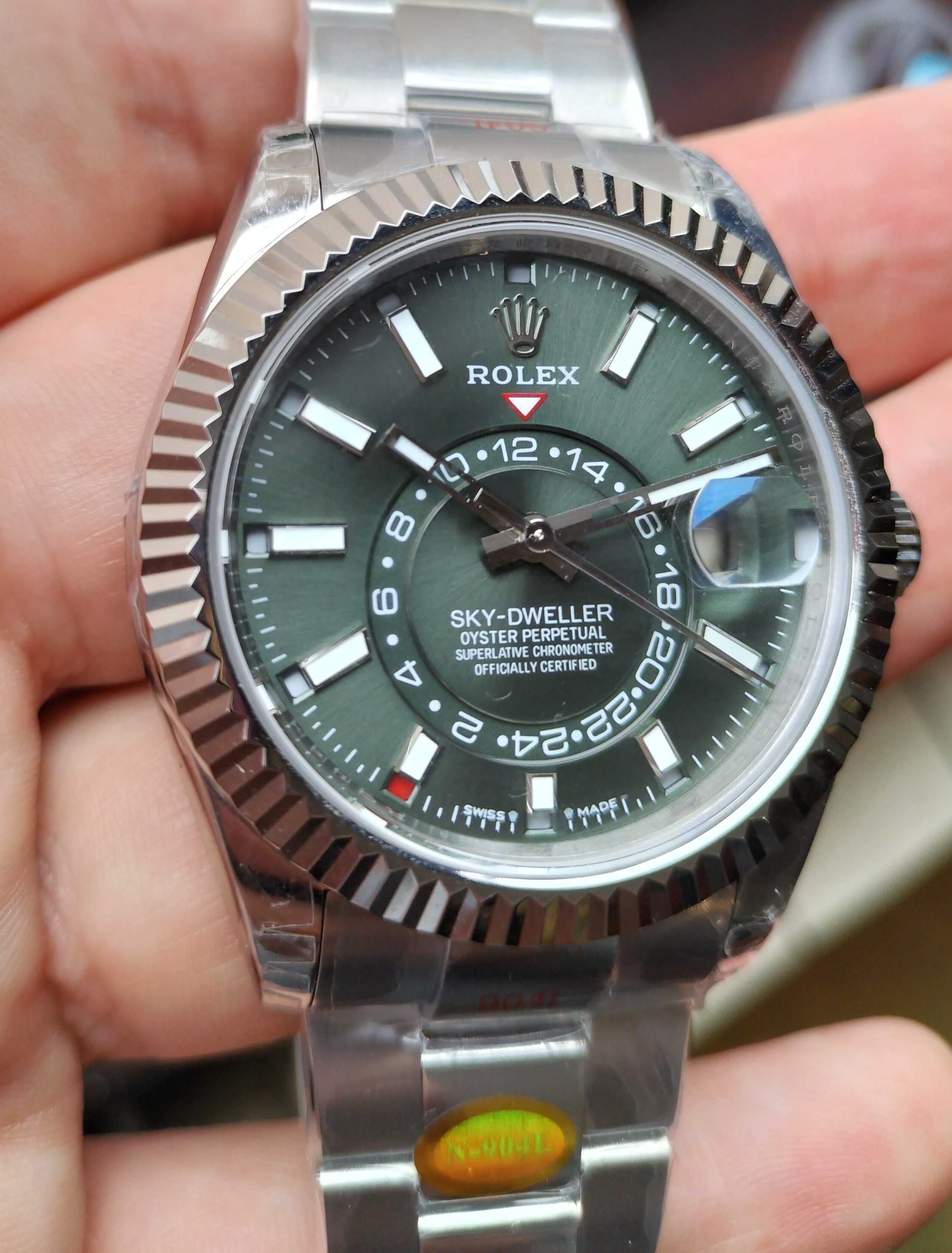 Rolex 42 mm Sky-Dweller Verde Noob 9002