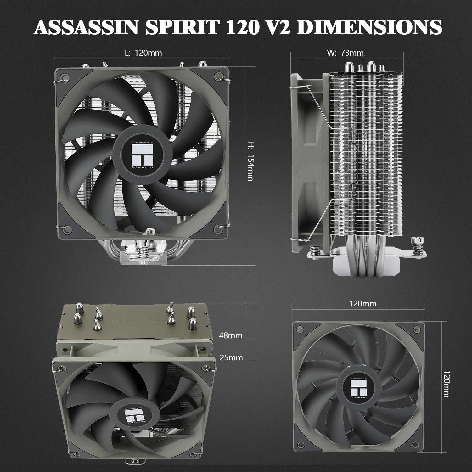 Cooler procesor CPU Aer Thermalright Assassin Spirit 120 V2,AMD Intel