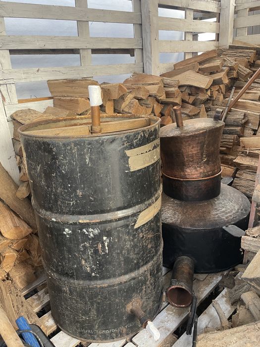 Cazan tuica 120l din cupru cu racitor