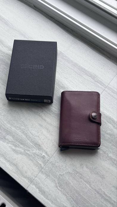 Portofel piele naturala, card-holder slim original Secrid