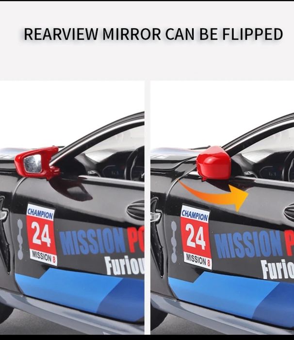 Macheta bmw M8 Gte Race car scara 1.24 (lungime 22 cm)