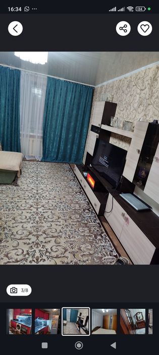 Сдам двухкомнатную квартиру  на против Пирамиды