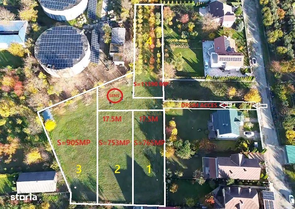 De Vanzare Parcele de Teren Intravilan -Strada Platanului/Careiului SM