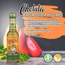 Cholula Green Pepper Hot Sauce 5 Fl Oz (Pack of 4)