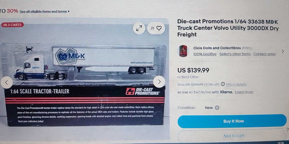 Метален и тежък камион Die-Cast 1/64