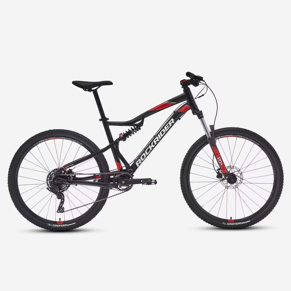 Bicicletă MTB ST 530 - 540  27,5" negru