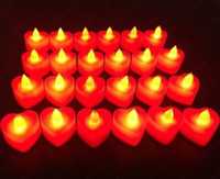 Набор Led свечей в форме сердечек