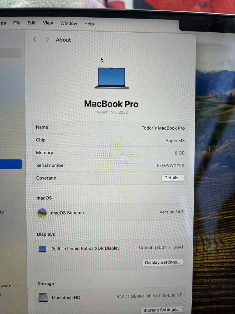 Apple Macbok pro m3