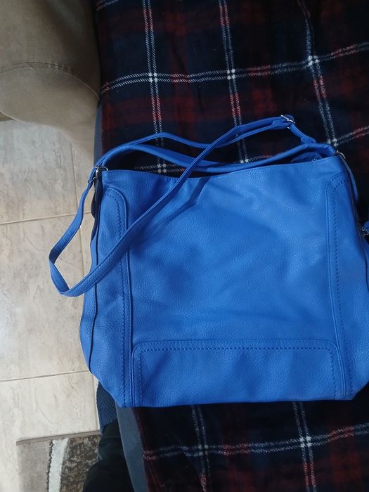 Синя дамска чанта