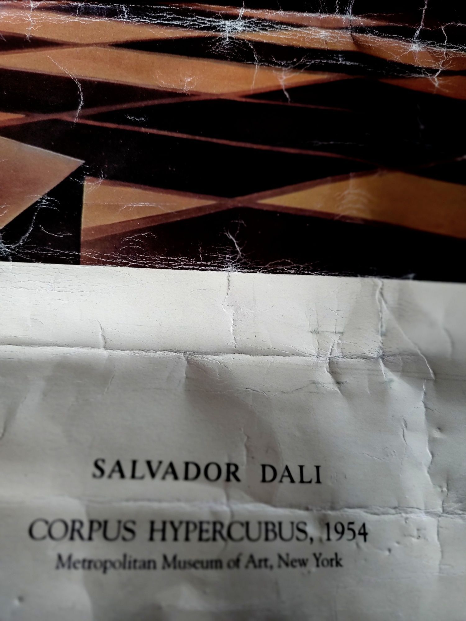 LITOGOGRAFIE rară.Rastignirea-SALVADOR DALI-Corpus Hypercubus