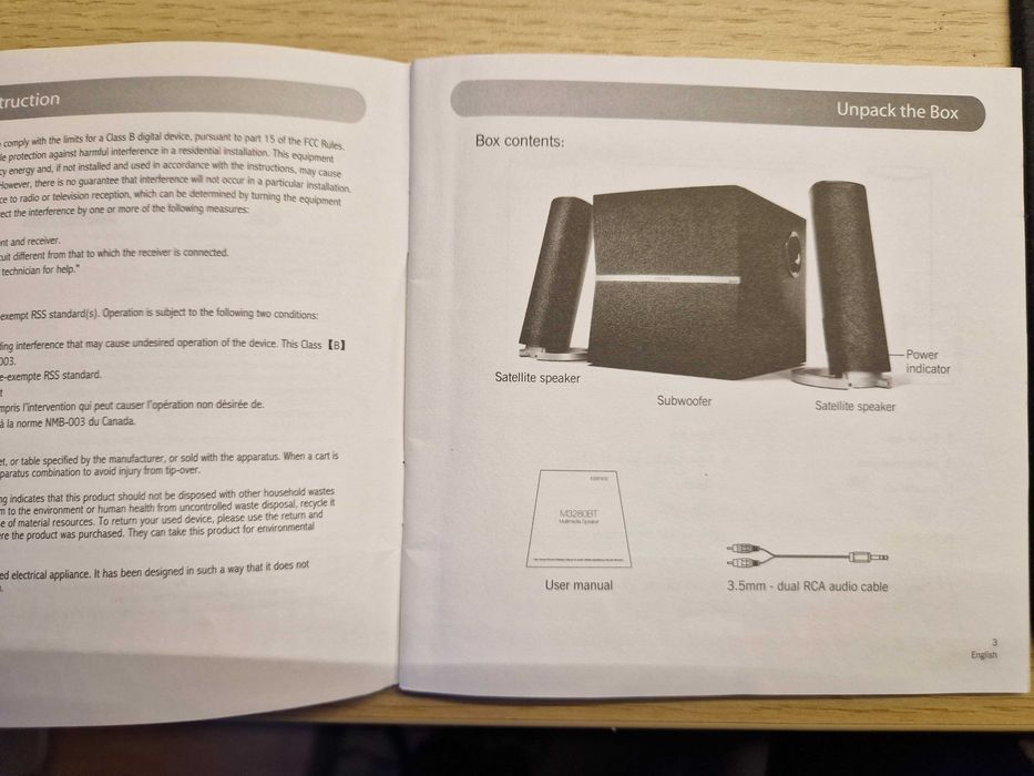 Vand boxe EDIFIER M3280 Bluetooth