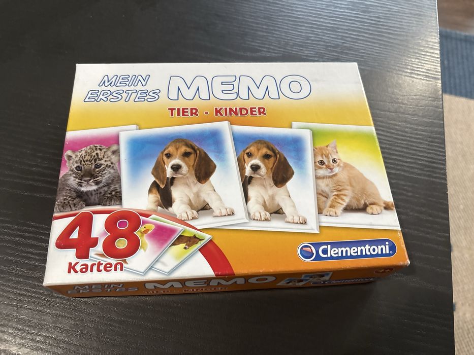 Clementoni Memo – мемо игра с животни, 48 карти, 4+ години