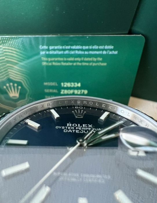 Rolex Datejust 41 MM 126334 Blue Dial Jubilee