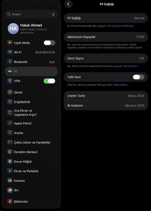 İpad 11 A 16 bionic chipli Siver Rangi