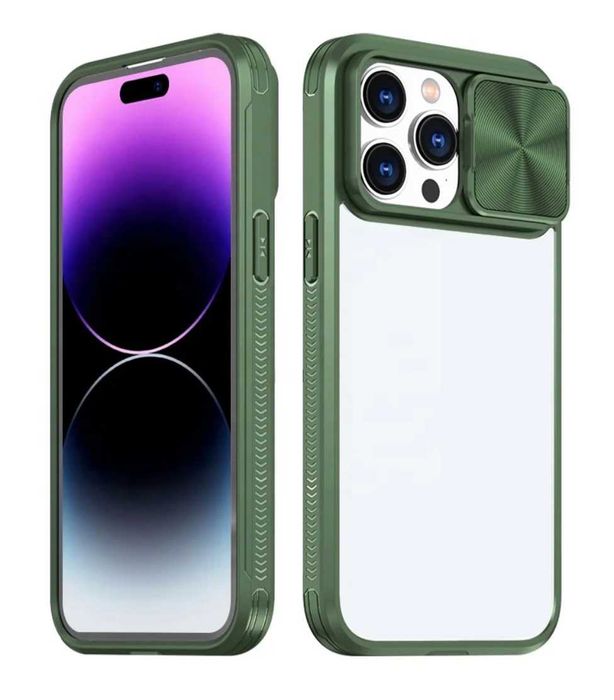 Husa Premium cu protectie metalică pt. iPhone 14 Pro Max, 14 Plus