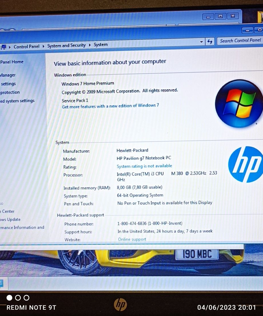 Laptop HP Pavilion G7 (display 17,3 inci)