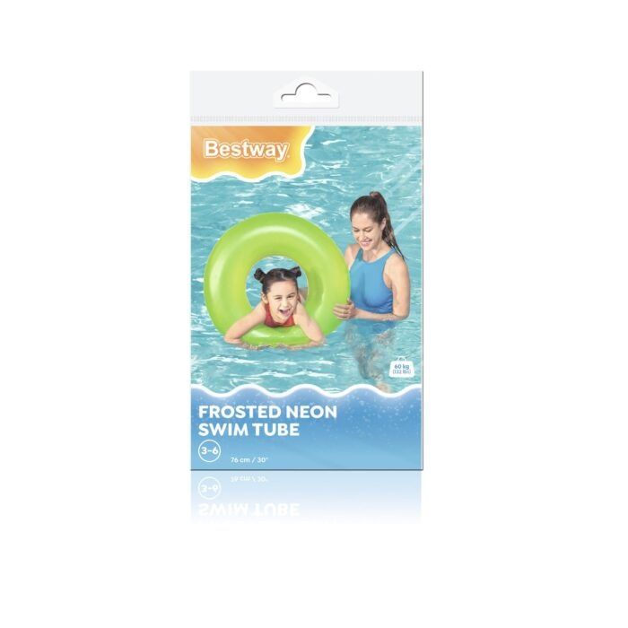Детски надуваем пояс Frosted Neon, Bestway, 76 см, PVC, безопасен, ора