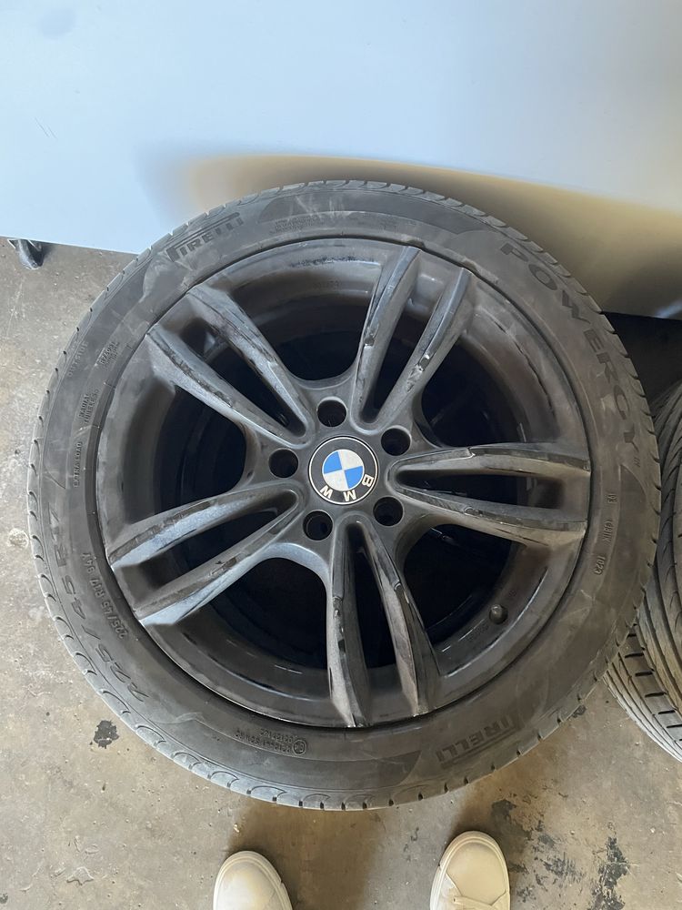 Jante bmw 5x120+ anvelope pirelli noi 225/45/R17