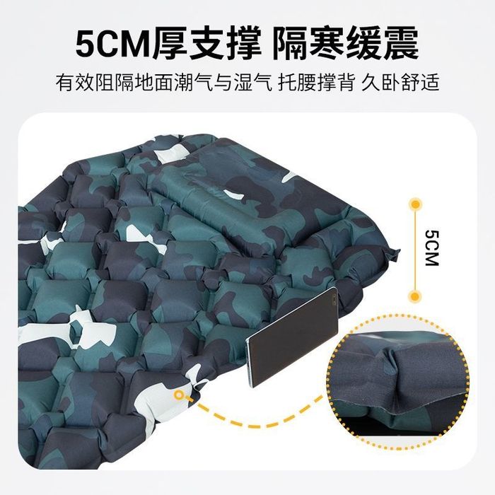 Надувной туристический коврик с подушкой  (каремат )