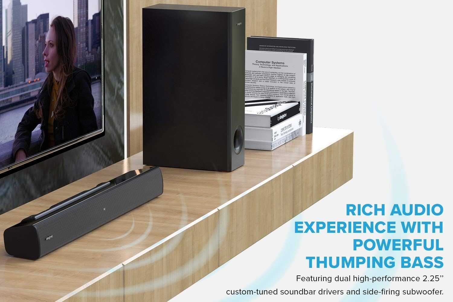Creative Stage v2 Soundbar Система 2.1 + Subwoofer/160W