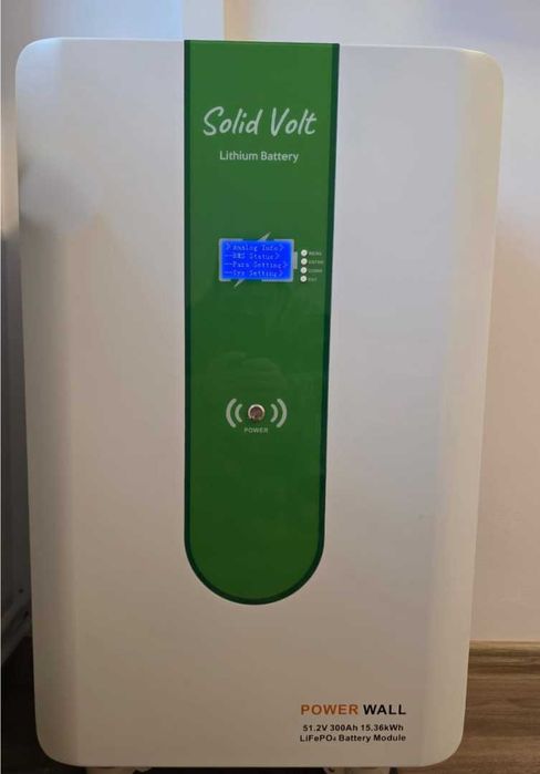 Acumulator LiFePO4 51.2V 300Ah Solid Volt – 15.36kWh fotovoltaice