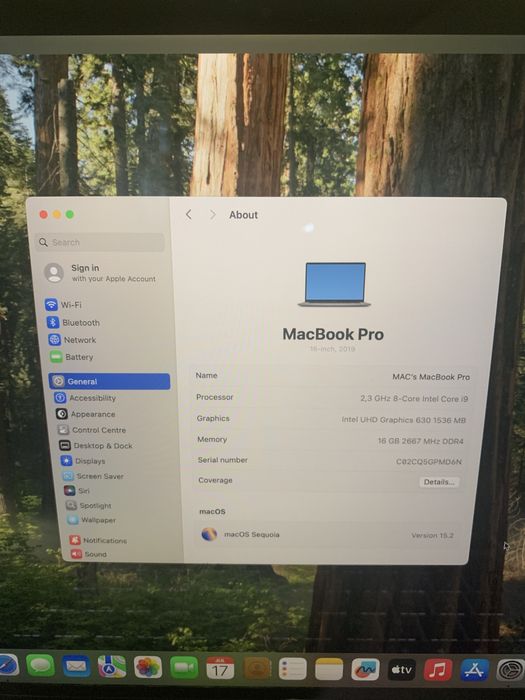 MAC Book PRO 16’’ Touch Bar 2019