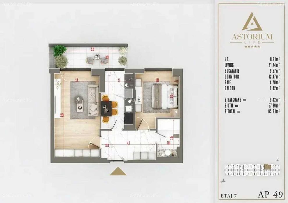 Apartament 2 Camere Moderne în Complex Rezidențial de Lux Comision 0%