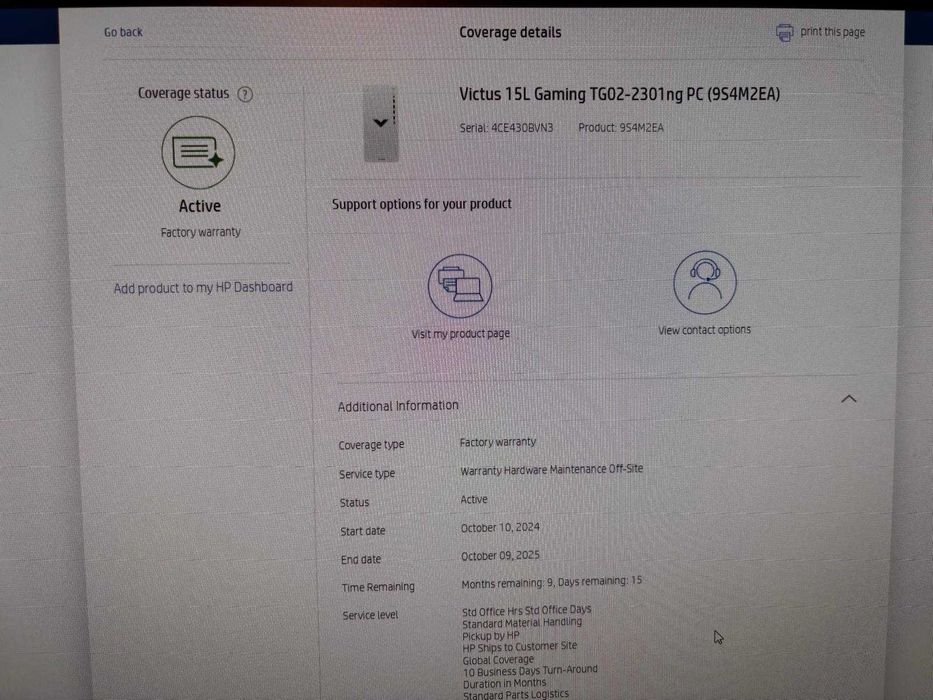 Calculator PC Gaming HP victus 15L, i5 14400f, RTX 4060, IN GARANTIE