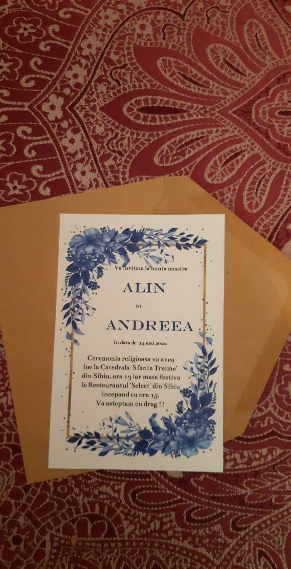 Invitatii de nunta, botez, aniversari