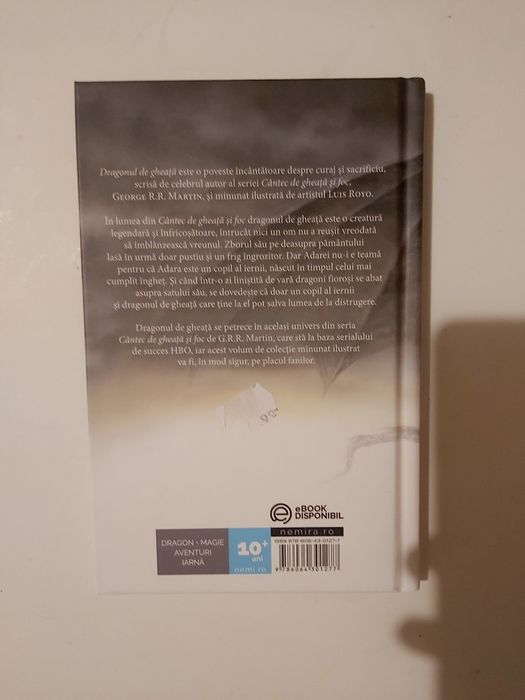 Vand Dragonul de gheata de G.R.R. Martin, nou, cartonat