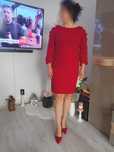 Rochie rosie elastica